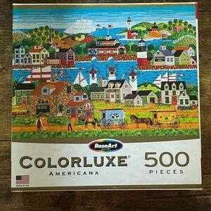 COMPLETE 500 piece RoseArt ColorLuxe Americana Puzzle